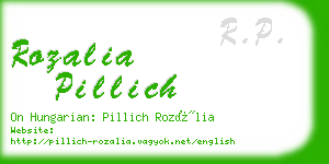 rozalia pillich business card